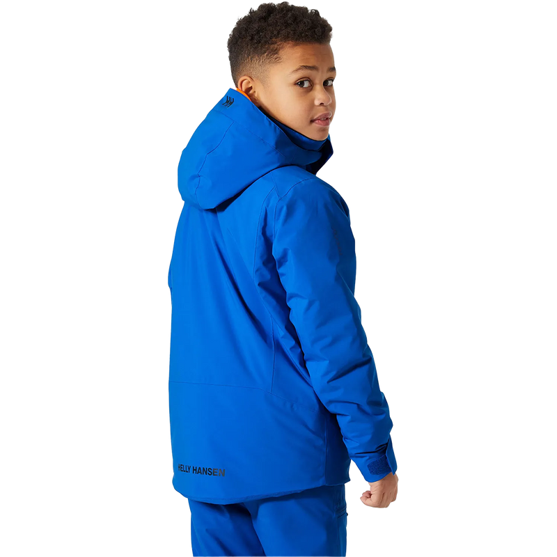 Youth Jr Alpha Jacket, Helly Hansen Youth Jr Alpha Jacket 543-Cobalt 2.0 back right