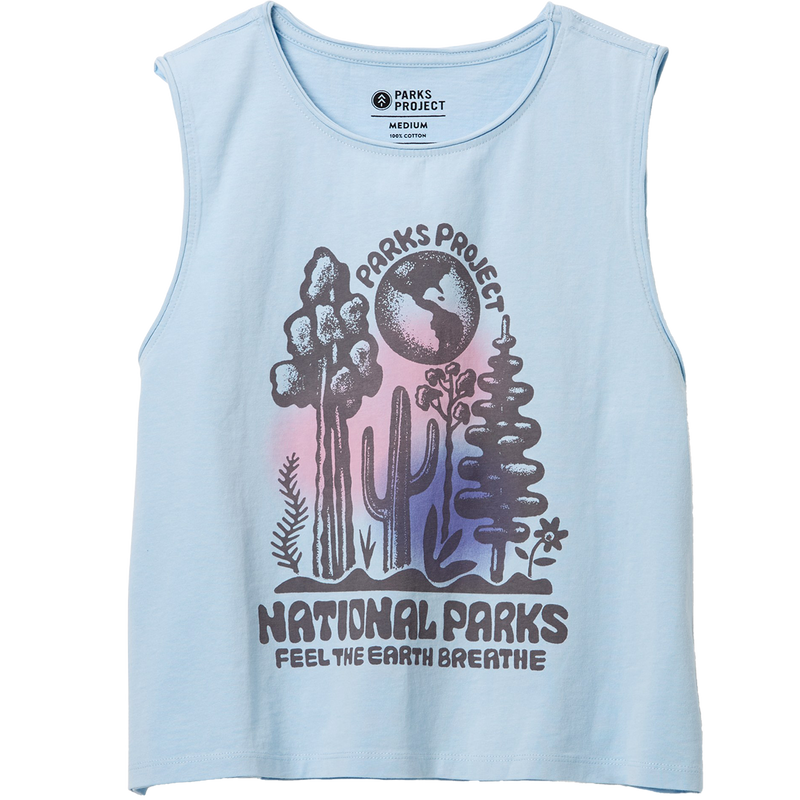Women's Feel the Earth Breathe Stamped Tank, Featured Image