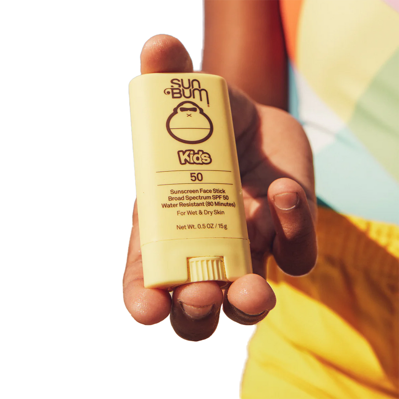 Kids SPF 50 Face Stick, Sun Bum Kids SPF 50 Face Stick on model
