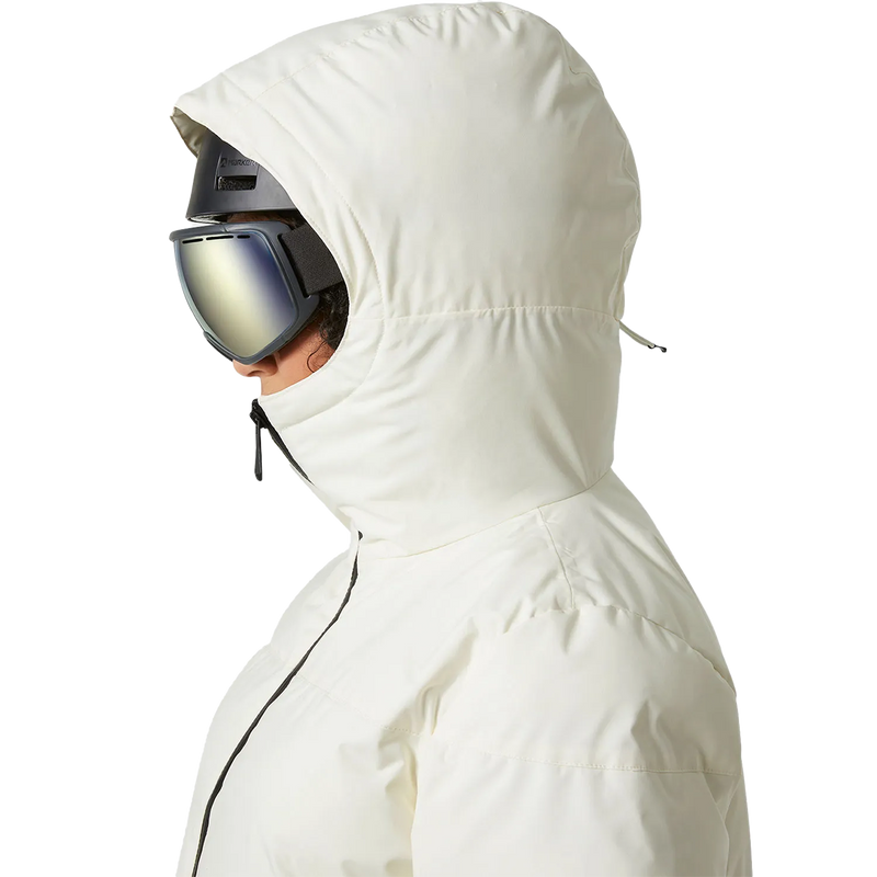 Women's Nora Short Puffy Jacket, Helly Hansen Women's Nora Short Puffy Jacket 047-Snow hood left profile