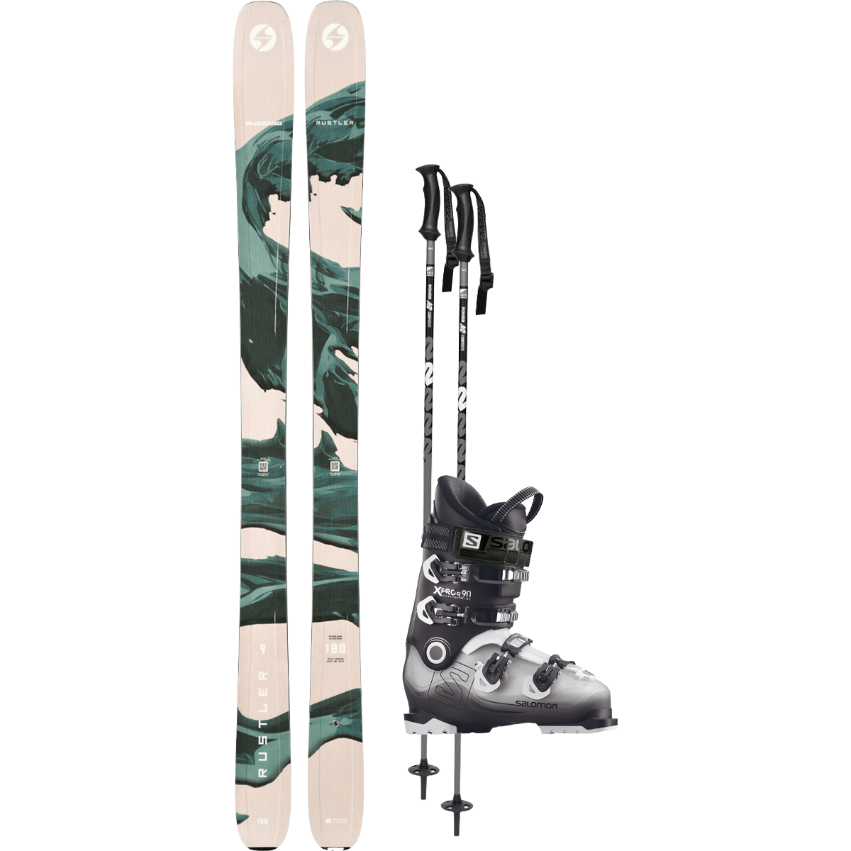 Blizzard Rustler 9 Demo Ski Package alternate view