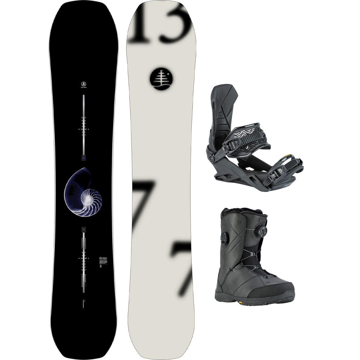 Burton Family Tree Hometown Hero Camber Demo Snowboard Package alternate view