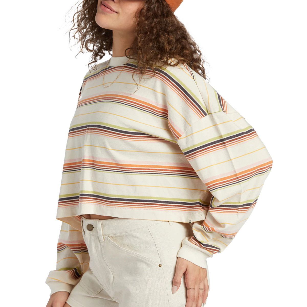 Women's Beach Boyfriend Stripe Crew alternate view