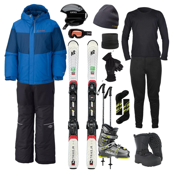 SB Rentals The Works Package w/ Bibs - Boy's Ski