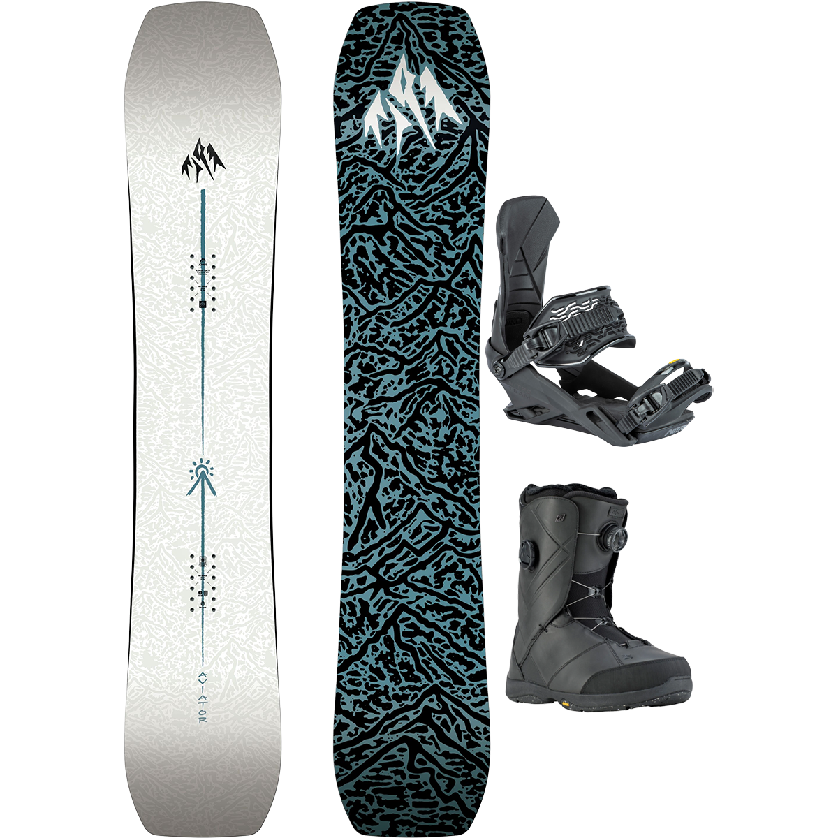 Jones Snowboards Aviator 2.0 Demo Snowboard Package alternate view