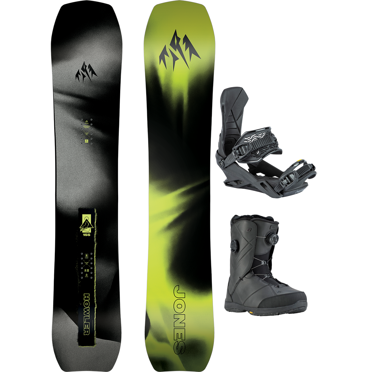 Jones Snowboards Howler Demo Snowboard Package alternate view