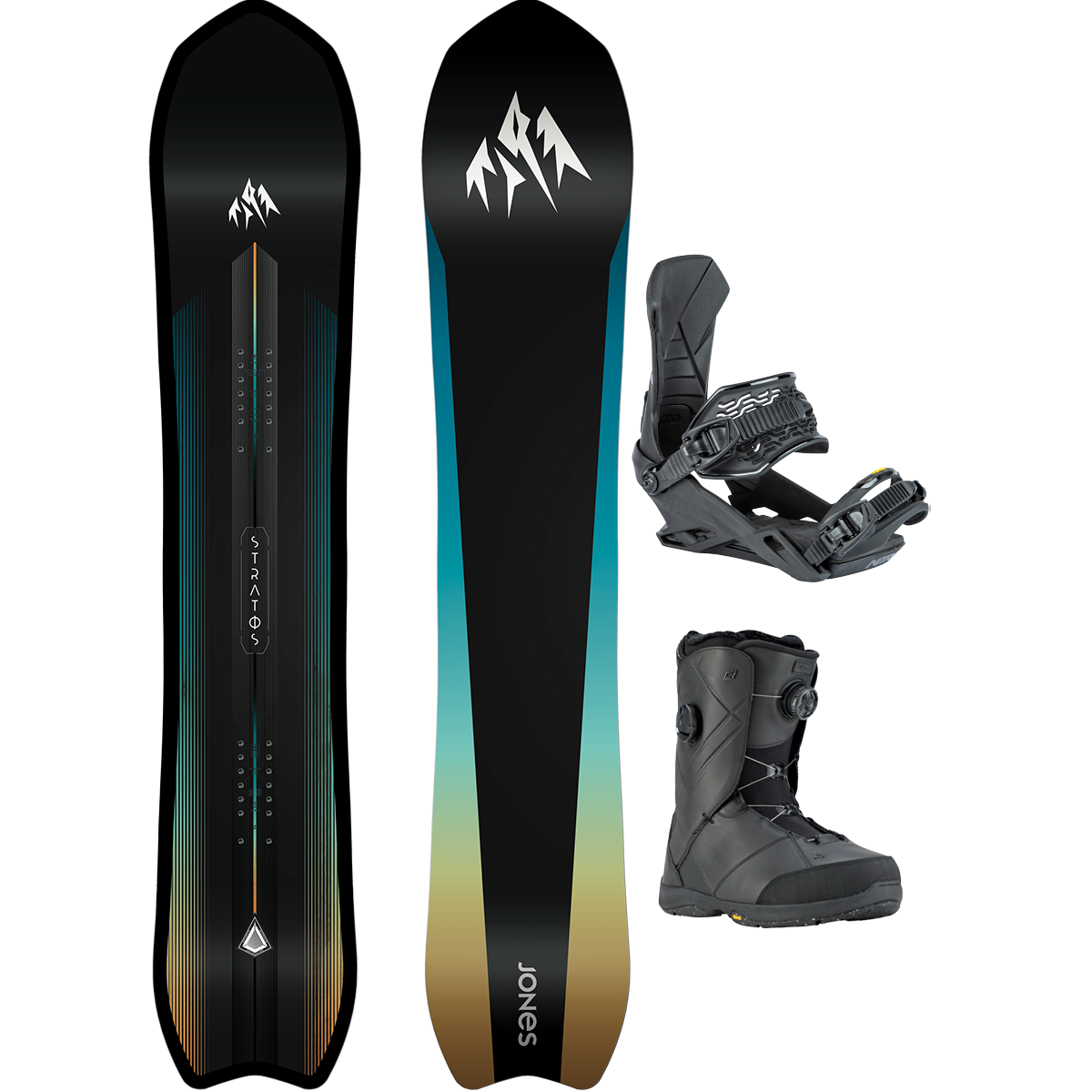 Jones Snowboards Stratos Demo Snowboard Package alternate view