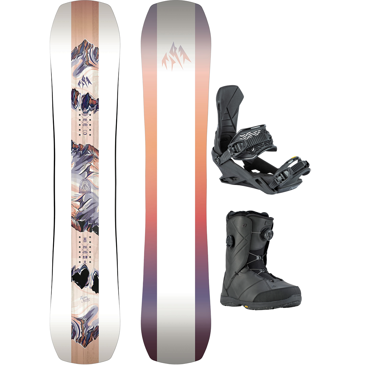 Jones Snowboards Women's Twin Sister Demo Snowboard Package alternate view