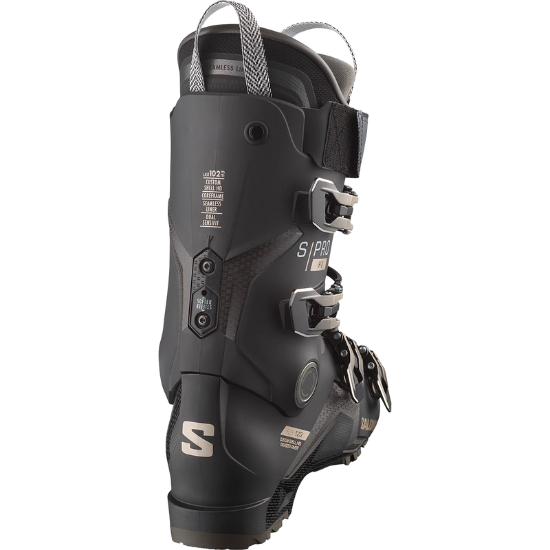 S/PRO HV 120, Salomon S/PRO HV 120 Black/Titanium 1 Met./Beluga back right
