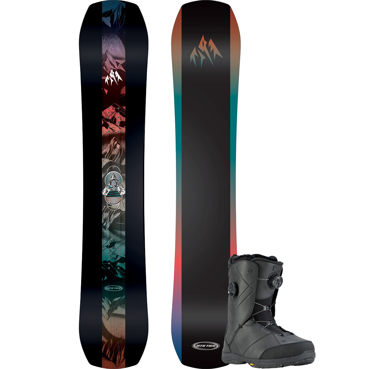Jones Snowboards Mountain Twin Premium Snowboard Package alternate view