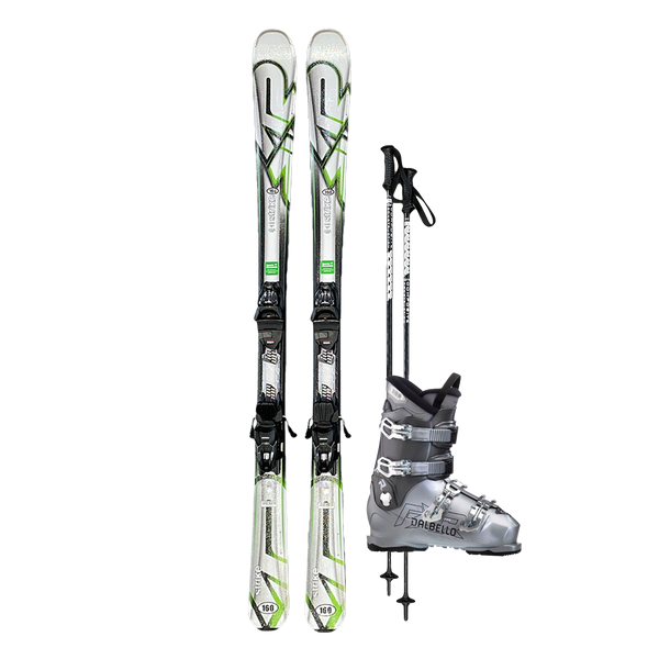 SB Rentals Women's Basic Ski Package