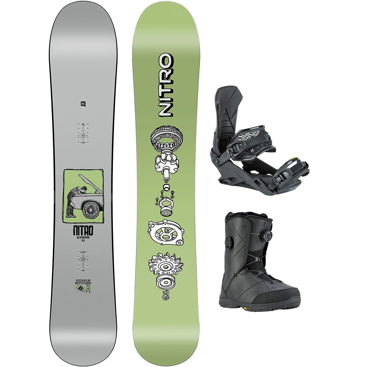 Nitro Alternator Demo Snowboard Package alternate view