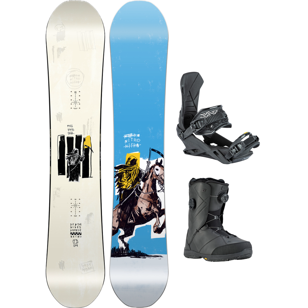Nitro T1 Demo Snowboard Package alternate view