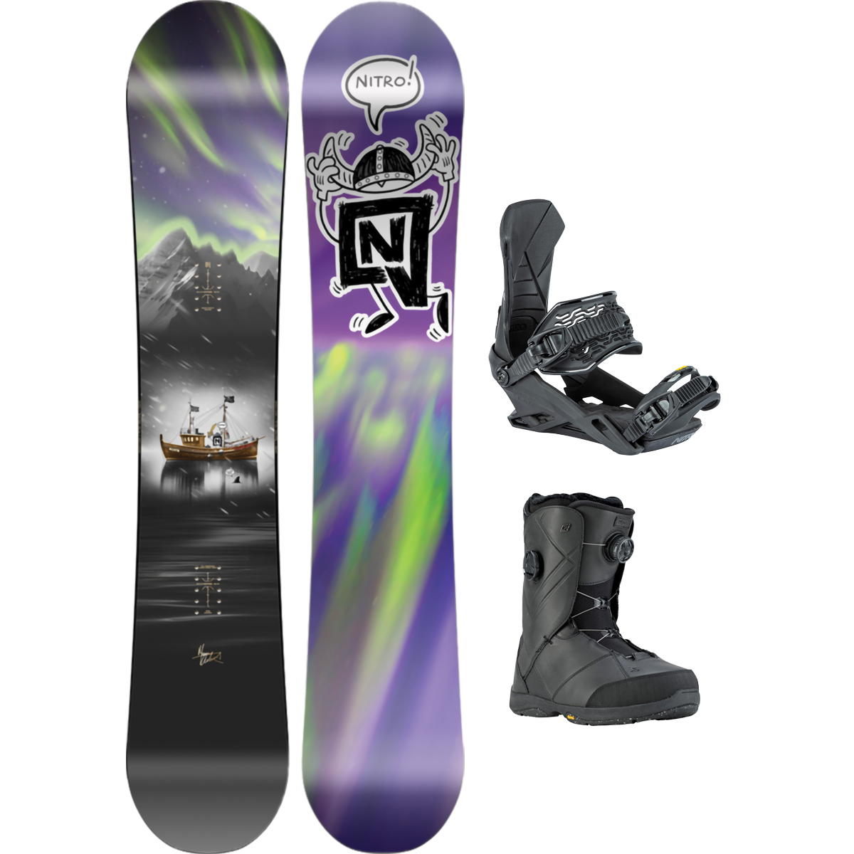 Nitro Team Pro Marcus Kleveland Demo Snowboard Package alternate view