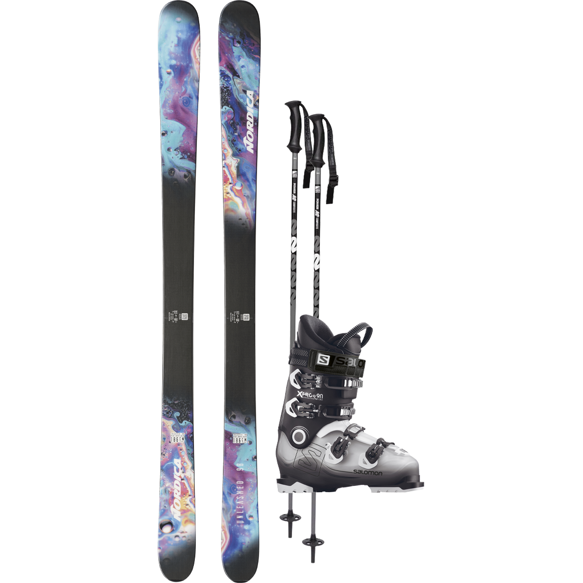 Nordica Unleashed 98 Demo Ski Package alternate view