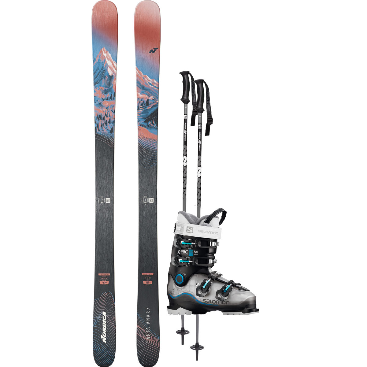 Nordica Women's Santa Ana 87 Demo Ski Package alternate view