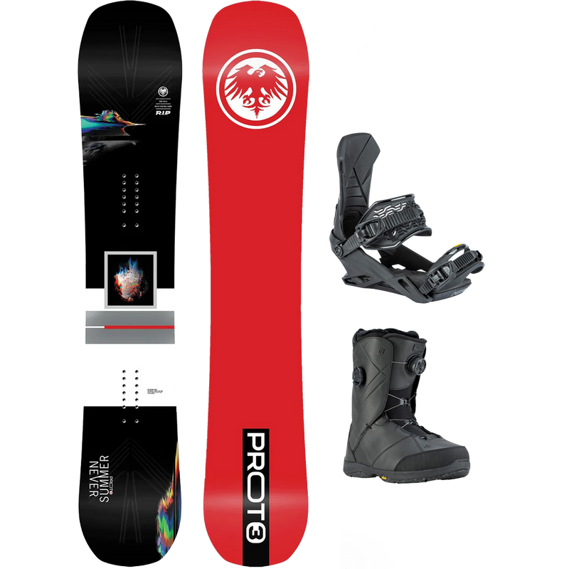 Never Summer Proto Type 3 Demo Snowboard Package, Featured Image
