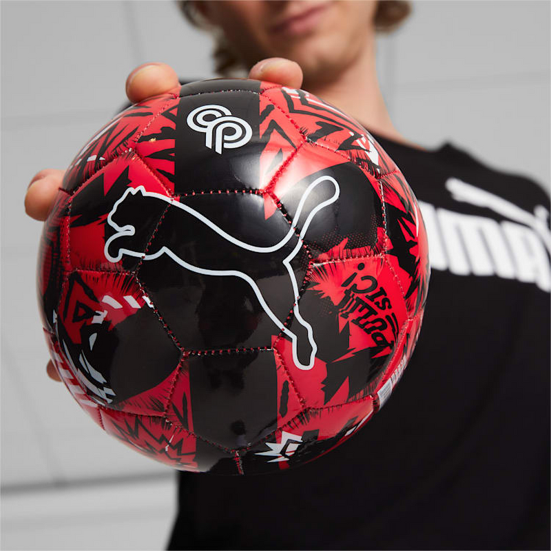 CP 10 Graphic Mini Ball, Puma CP 10 Graphic Mini Ball 01-Red/Black/White with model