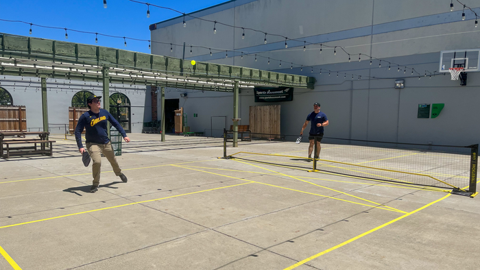 Come play pickleball at the basement!