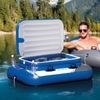 Intex Inflatable Mega Chill II Cooler Float on the water