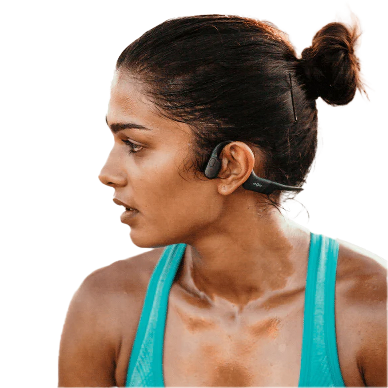 OpenRun, Shokz OpenRun black on model