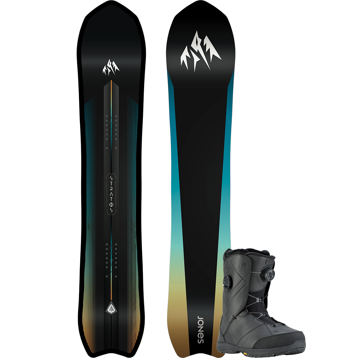 Jones Snowboards Stratos Premium Snowboard  Package alternate view
