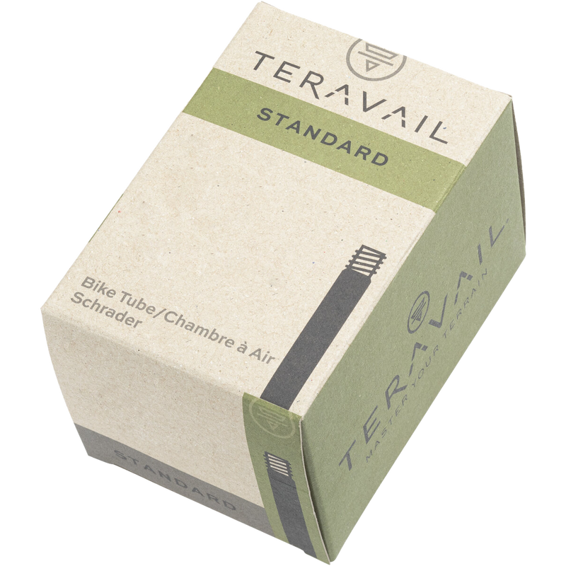 14 x 1.50 – 2.25 Schrader Valve, Teravail Standard Schrader Tube packaging