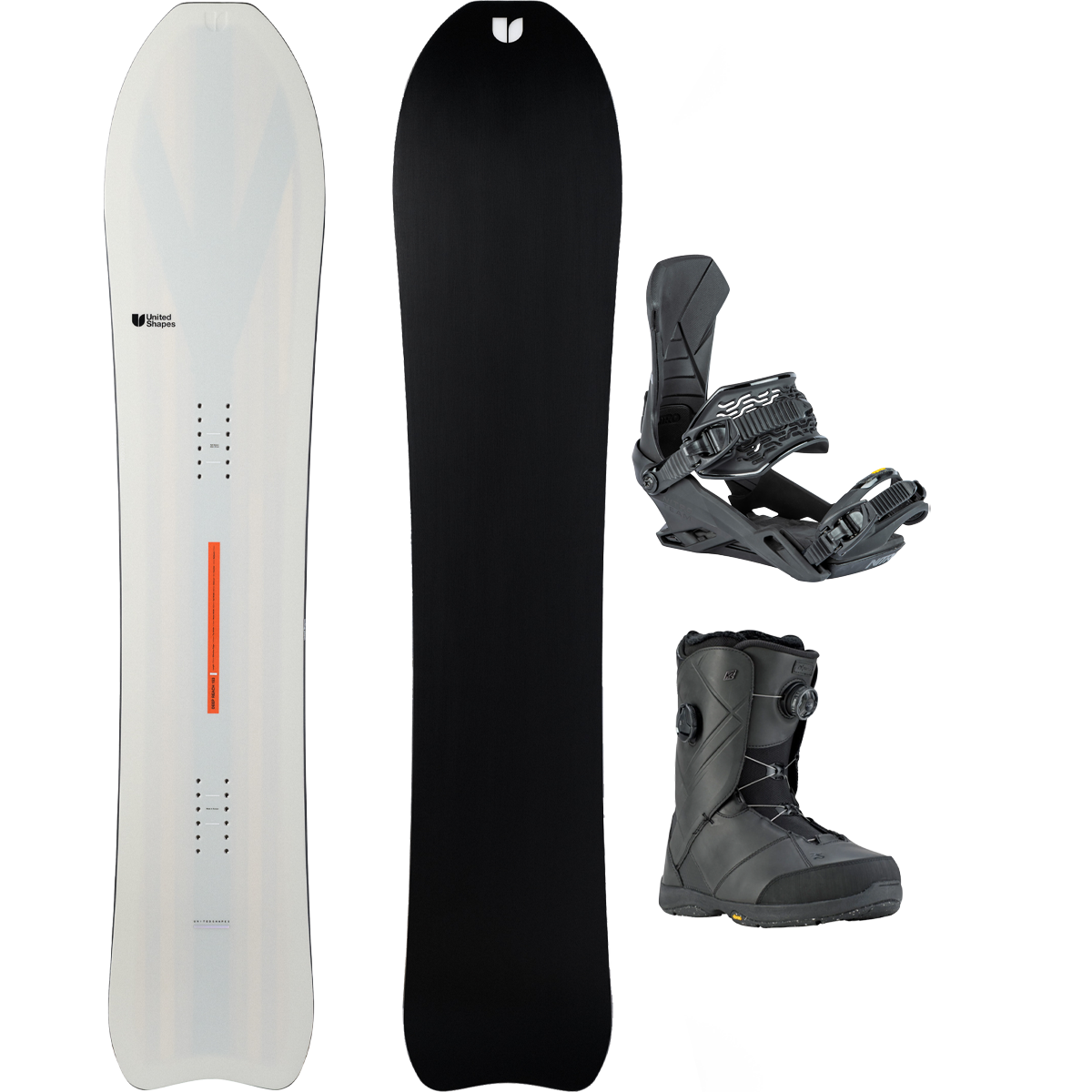 United Shapes Deep Reach Demo Snowboard Package alternate view