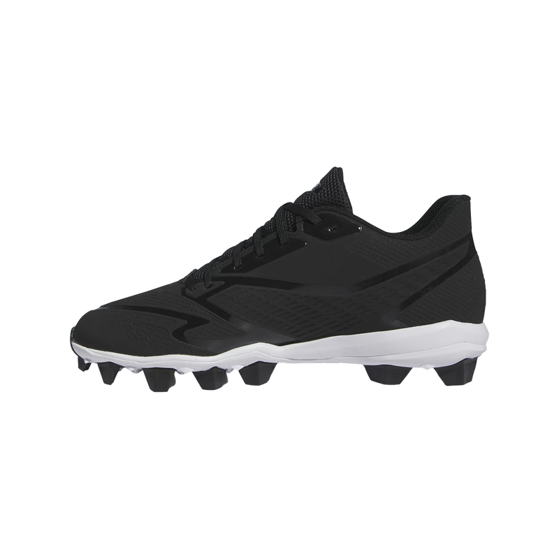 Men's Icon 8 MD Cleats, Adidas Men's Icon 8 MD Cleats Black/White inside right profile
