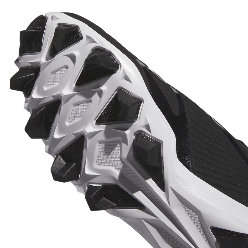 Men's Icon 8 MD Cleats, Adidas Men's Icon 8 MD Cleats Black/White toe cleats
