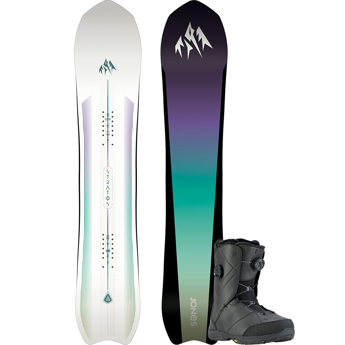 Jones Snowboards Women's Stratos Premium Snowboard Package alternate view