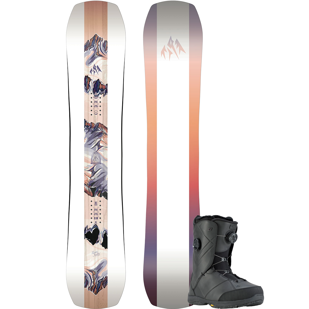 Jones Snowboards Women's Twin Sister Premium Snowboard Package alternate view