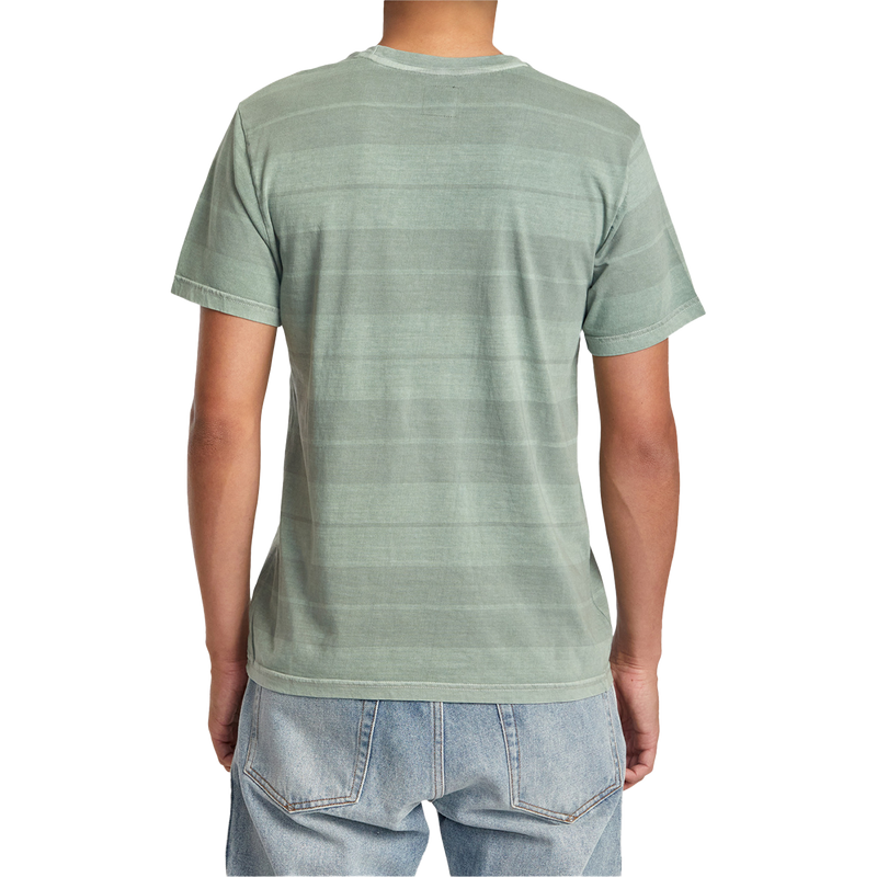 PTC Stripe SS, RVCA Men's PTC Stripe Short Sleeve BPG0-Spinach back