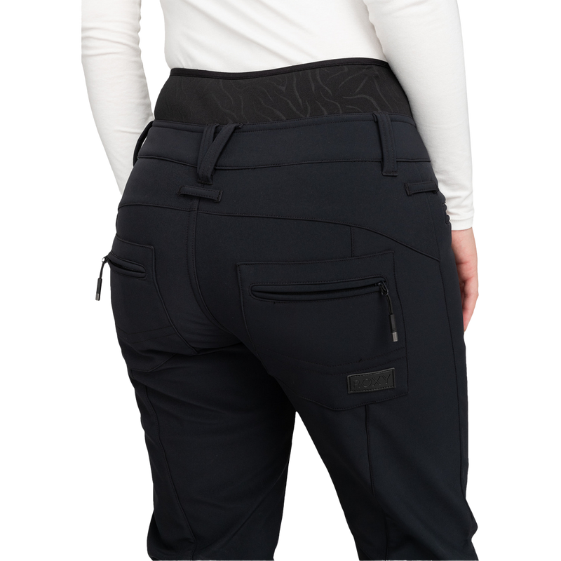 Women's Rising High Pant, Roxy Women's Rising High Pant KVJ0-True Black back pockets