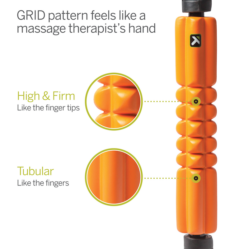 GRID STK Foam Roller, Trigger Point GRID STK Foam Roller grid pattern