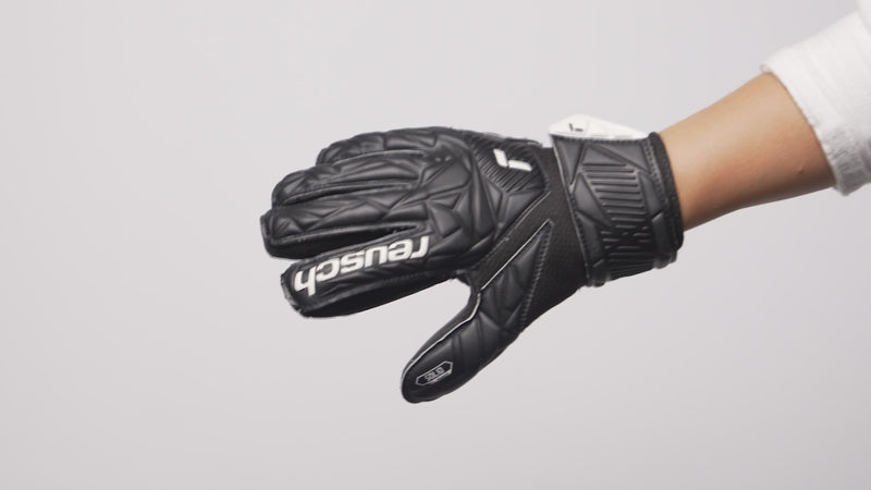 Youth Attrakt Solid Finger Support Glove, Reusch Youth Attrakt Solid Finger Support Glove