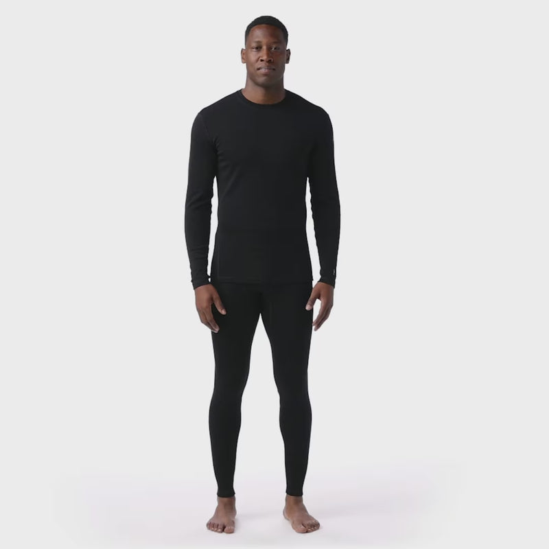 Men's Classic Thermal Merino Base Layer Crew, Smartwool Men's Classic Thermal Merino Base Layer Crew 001-Black video