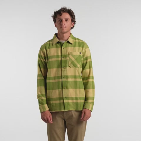 Men's Crossroads Organic Long Sleeve Flannel, Roark Men's Crossroads Organic Long Sleeve Flannel 