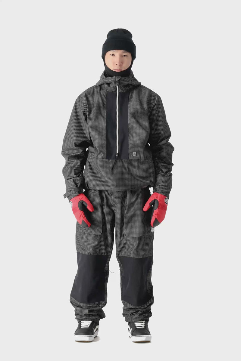 Men's Ghost 2.5L Anorak, 686 Men's Ghost 2.5L Anorak in BLCB-Black Grid Colorblock video