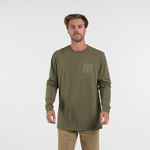 Men's Open Roads Long Sleeve Premium Tee, Roark Men's Open Roads Long Sleeve Premium Tee in Military movie