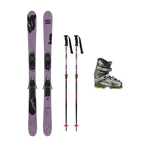 Volkl Kids' Revolt Jr Sport Ski Package