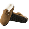 Birkenstock Women's Boston Clog Shearling Mink/Natural sole