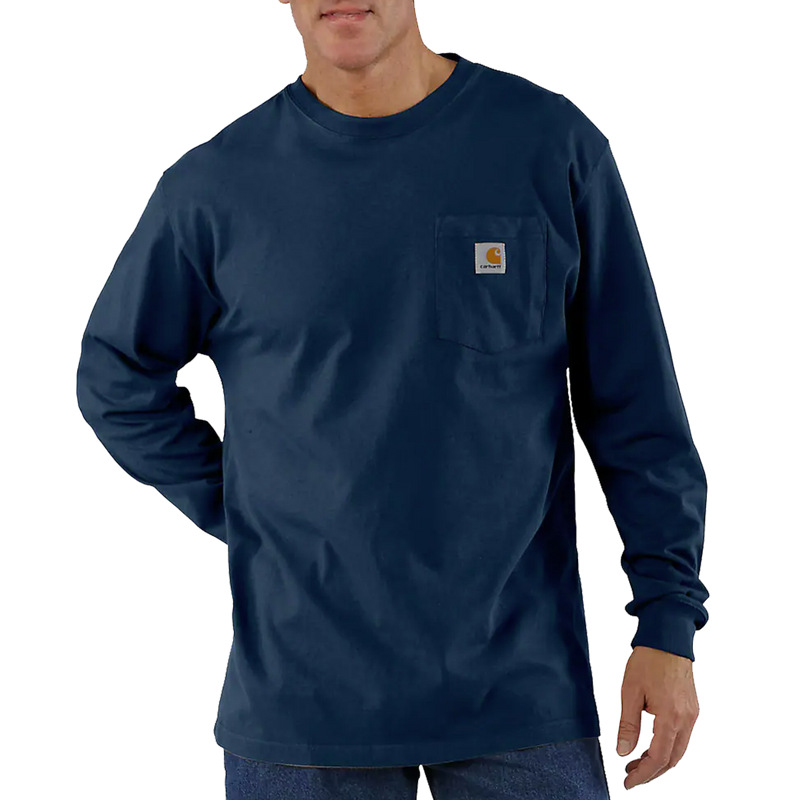 Men's Loose Fit Heavyweight Long-Sleeve Pocket T-Shirt, Featured Image
