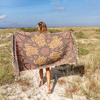 Sand Cloud Jacquard Regular Beach Towel with model