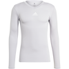 Adidas Men's Team Base Long Sleeve in Light Grey