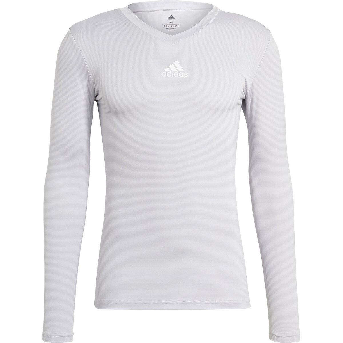 Adidas Men's Team Base Long Sleeve in Light Grey
