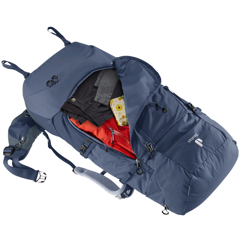 Aircontact Core 60+10 SL, Deuter Aircontact Core 60+10 SL open