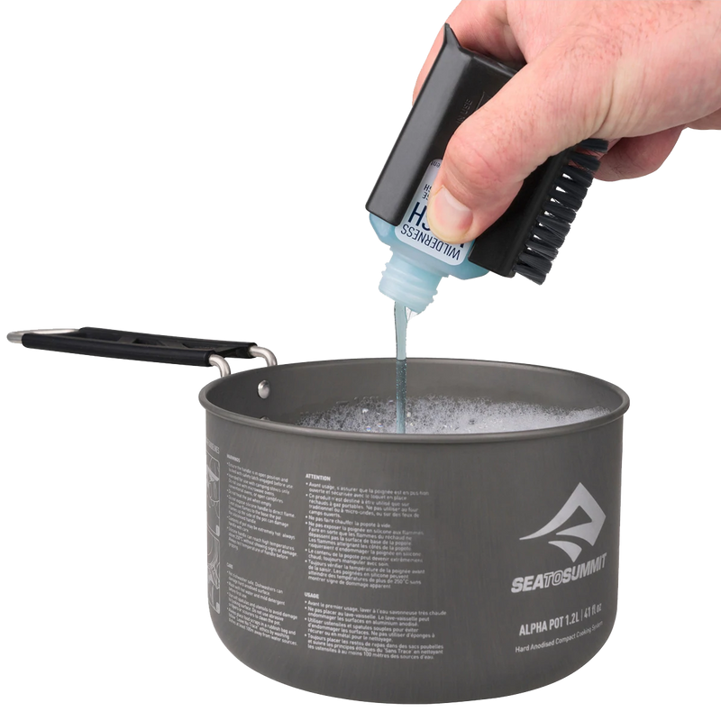 Camp Kitchen Pot Scrubber and Soap, Sea to Summit Camp Kitchen Pot Scrubber and Soap dispensing soap