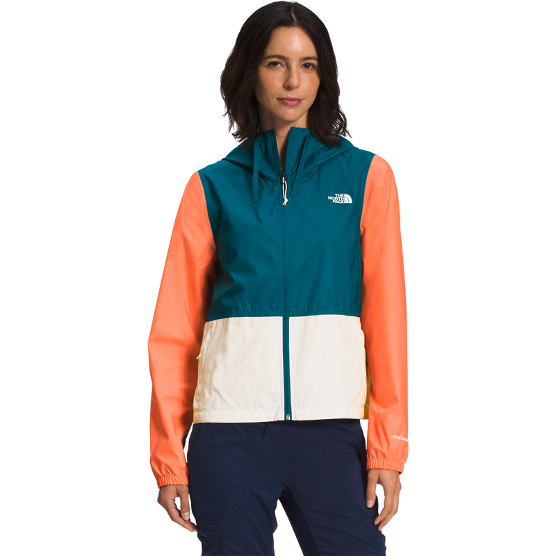 The North Face Women's Cyclone Jacket 3 in Blue/Orange/White in