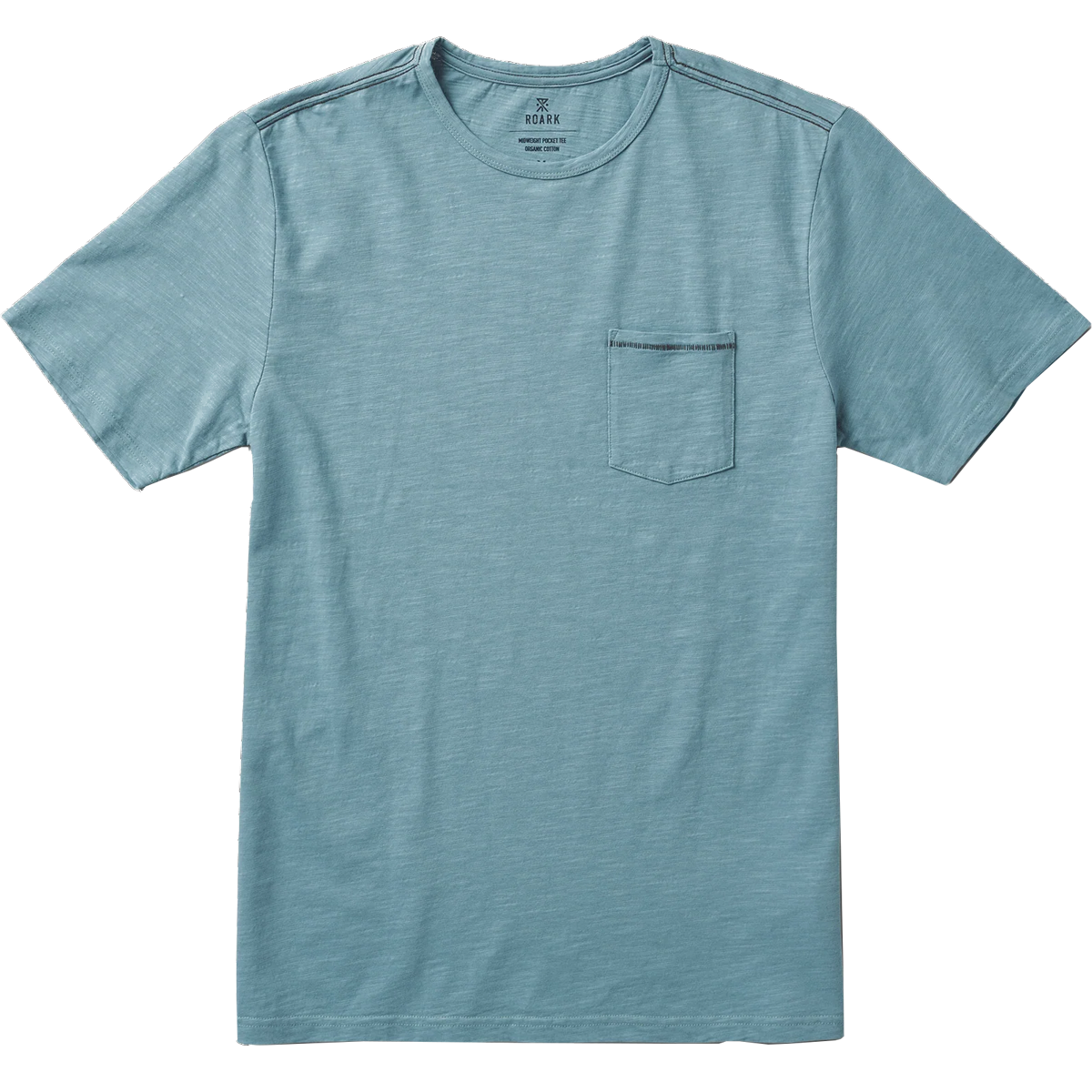 Roark Well Worn Midweight Organic Tee in Stone Blue